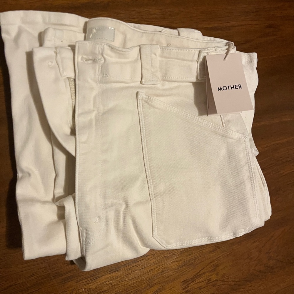 Mother White Denim Jeans
